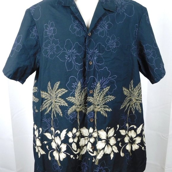 RJC Button Front Hawaiian Shirt XL 100% Cotton - Picture 1 of 6